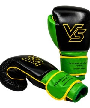 VS S9 Voltring Prime Sparring Boxing Gloves in Black and Neon Green
