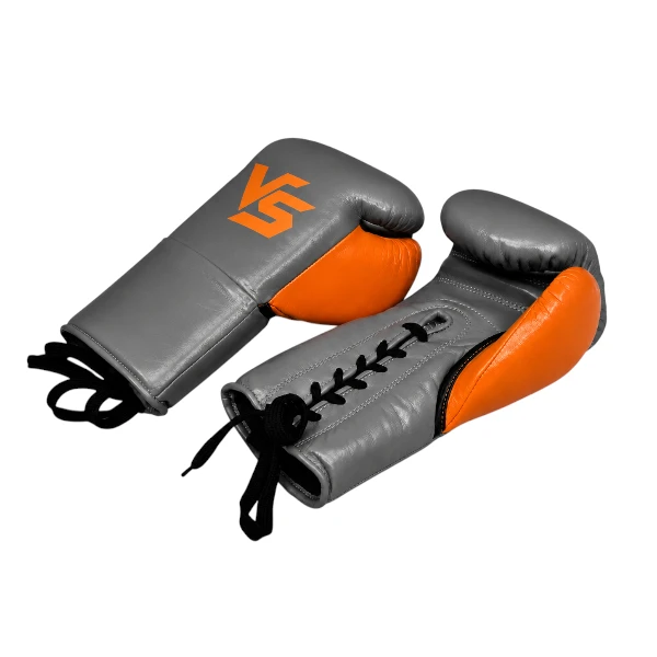 VS T8 Voltring Titan Sparring Boxing Gloves in Grey and Orange