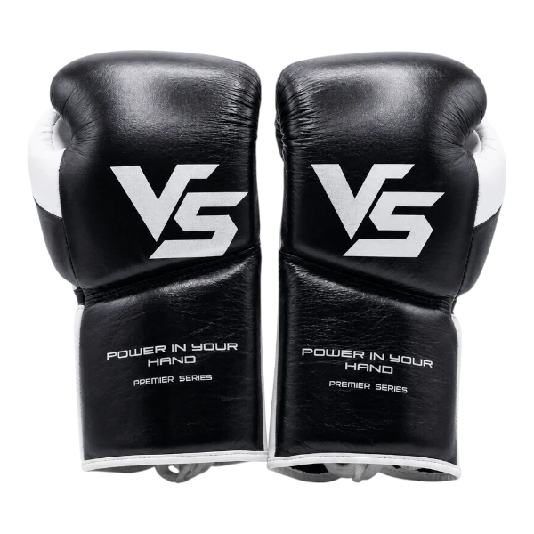 VS T10 Voltring Titan Sparring Boxing Gloves in Black and White