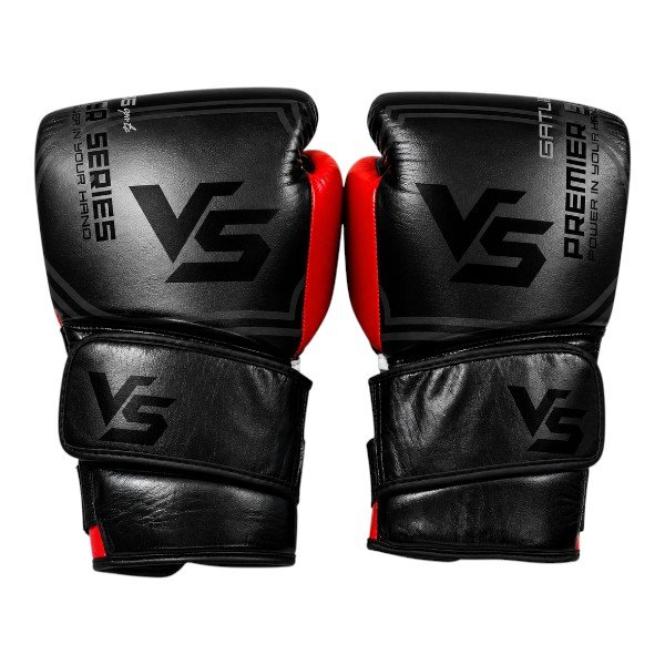 VS T5 Voltring Titan Sparring Boxing Gloves in Black and Red