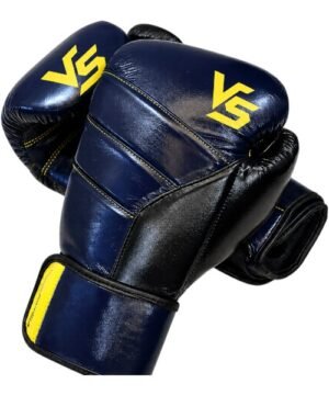 VS T1 Voltring Titan Sparring Boxing Gloves in Navy Blue and Gold