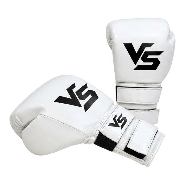 VS T7 Voltring Titan Sparring Boxing Gloves in White and Black